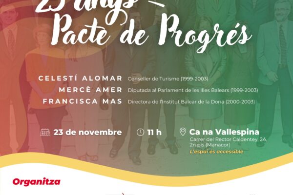 25 anys del Pacte de Progrés a Manacor